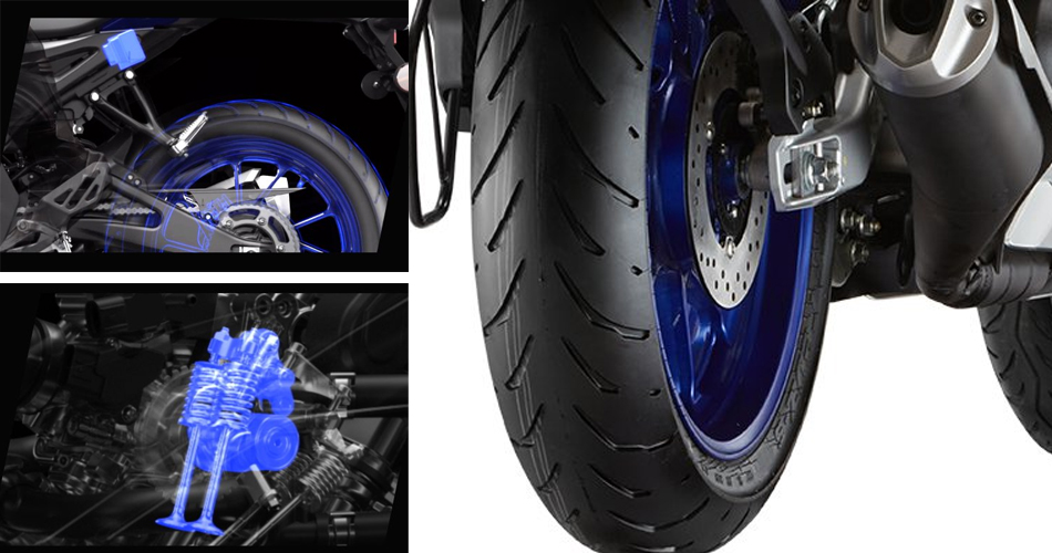 Yamaha R15 M Brakes, Wheels And Suspensions