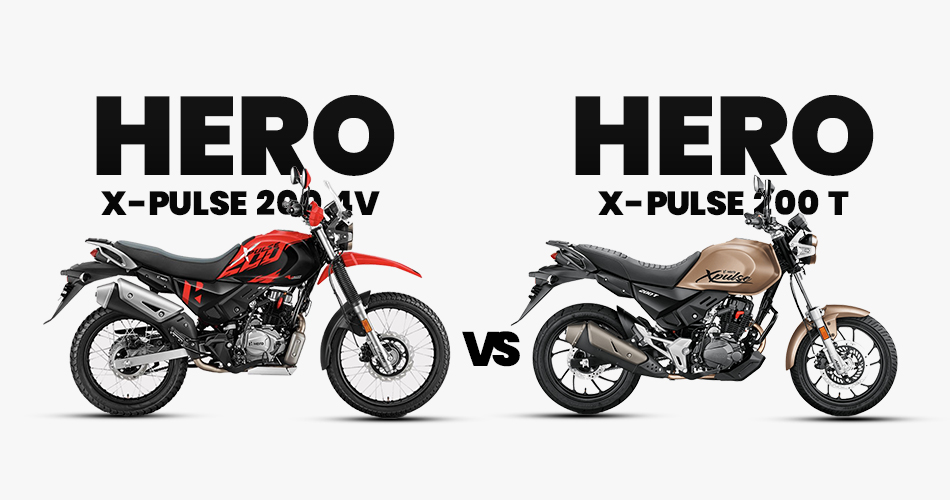 Hero X-pulse 200 4v vs Hero Xpulse 200t look and Design